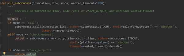 Subprocess check output